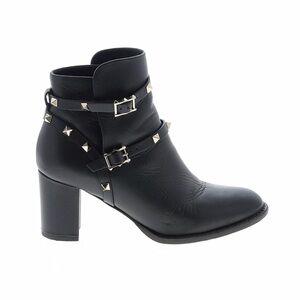 Valentino Black Studded Ankle Booties